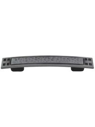 Arts and Crafts Cabinet Pull - 3 inch Center-to-Center in Antique Pewter.